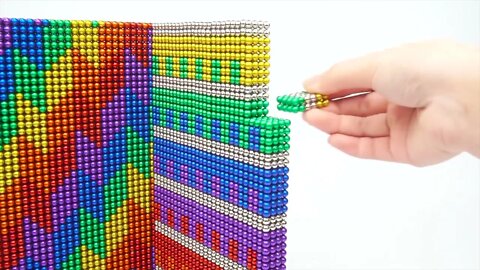 DIY Satisfying Magnet Balls - Build Seaport Has Towers & City Gate By The Coast With Magnetic Balls