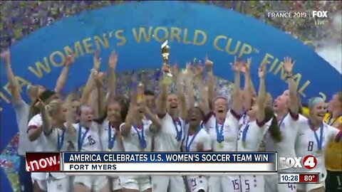 America celebrates U.S. Women's Soccer Team World Cup victory
