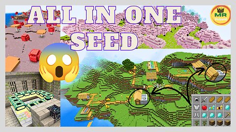 all in one, 15+dimonds best or God seed of Minecraft in Hindi, spawn in villages, #minecraft