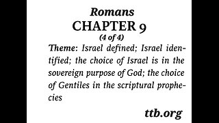 Romans Chapter 9 (Bible Study) (4 of 4)