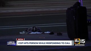 Pedestrian hit by Mesa officer responding to call