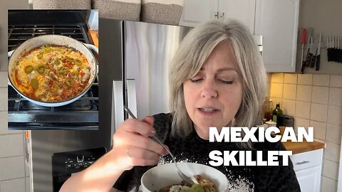 Keto Cheesy Mexican Taco Skillet