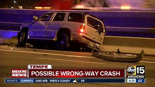 Loop 202 closed after possible wrong-way crash in Tempe
