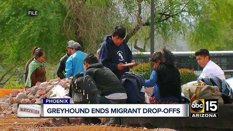 Greyhound ends migrant drop-offs