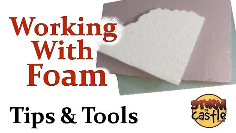 Working with foam for arts, crafts, and creative projects