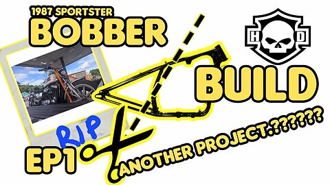 Not ANOTHER Project!!!! - HARLEY BOBBER BUILD EP1 - Lets Chop and Hardtail it!