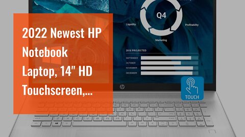 2022 Newest HP Notebook Laptop, 14" HD Touchscreen, AMD Ryzen 3 3250U Processor, 16GB DDR4 RAM,...