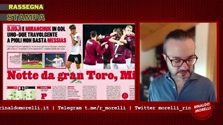 Piccolo Diavolo col Torino, avanza l'Atalanta e Sarri recrimina. Rassegna Stampa ep.162 | 31.10.22