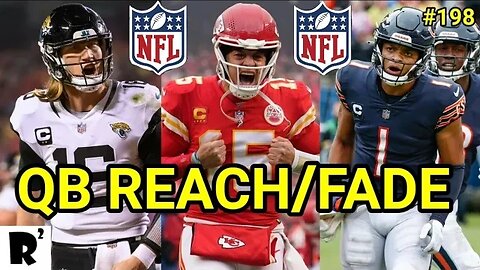 QB & TE Reach/Fade! Special guest Rob Cappa!! Rob squared returns with some spicy takes..