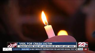 Vigil for crash victim