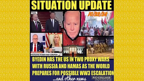 SITUATION UPDATE 10/22/23 - Israel Gaza Invasion, Ww3 Theatre Setting Up, Russia Backing Palestine