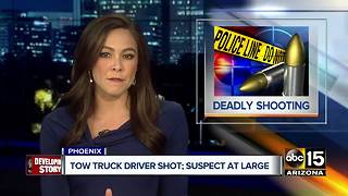 Police: Tow truck driver shot, killed in Valley