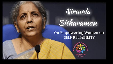 Inspirational advice on financial literacy for women I Nirmala Sitharaman I best motivational speech