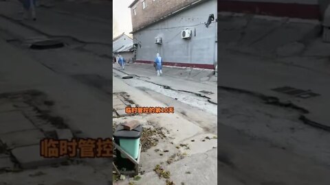 Areas in China are seeing the Chinese police patrolling the streets in hazmat suits as the Communist