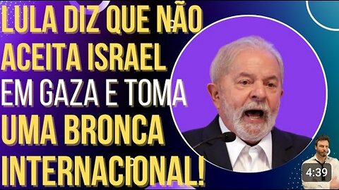 In Brazil, another shame, ex-convict Lula says he does not accept Israel in Gaza and receives international criticism!