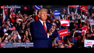 🇺🇸 Donald Trump · Mejores Momentos del Mitin Save América en Wilmington, Carolina del Norte [CC]