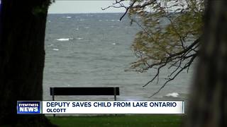 Child nearly drowns off Olcott Beach after wandering into water while father is asleep