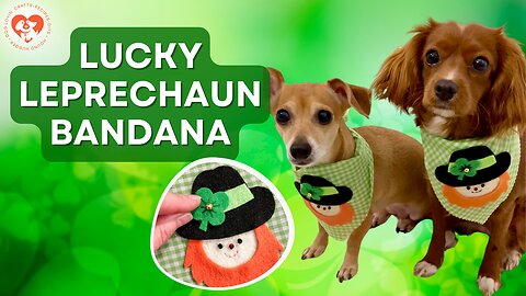 DIY Lucky Leprechaun Dog Bandana