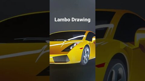 I Want to Draw ✍🏼 a Lamborghini Sports Car - Shorts Ideas 💡