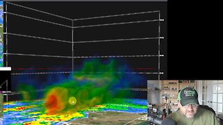 1st OK Tornado 2021 | Take Shelter Mom! | GR2Analyst WX Software