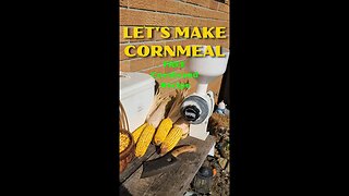 How to make Fresh Ground Cornmeal and Homemade Cornbread #Shorts