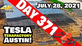 Tesla Gigafactory Austin 4K - Day 371 - 7/28/21 - Tesla Terafactory Texas - GIGA TEXAS DAILY UPDATE!