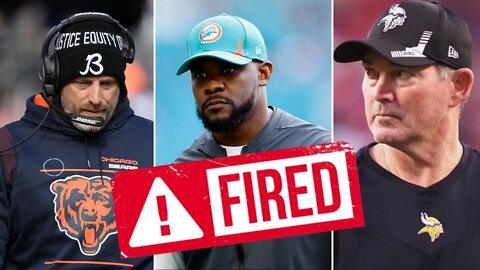 Black Monday For NFL Head Coaches! | Brian Flores, Matt Nagy, Mike Zimmer FIRED!