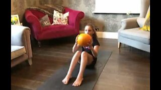 Try this Halloween workout using a pumpkin