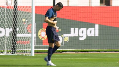 Cristiano Ronaldo trains with Portugal ahead of facing Ghana in World Cup opener