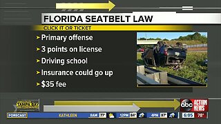 'Click It or Ticket' campaign underway across Florida to target drivers who don't buckle up