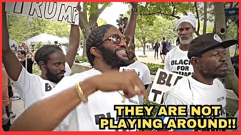 "Blacks For Trump" Tells the Media Outside Courthouse What They Think Of Jack Smith and Bidens