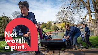 Cambridge's famous punts are being taken off the River Cam for the first time ever