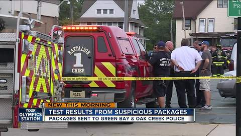 FBI releases test results from suspicious package investigation at Green Bay, Oak Creek Police Depts