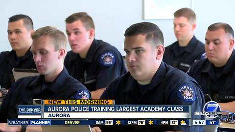 Aurora Police training largest academy of recruits in department's history