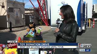 Dayna Roselli and toy donation drive