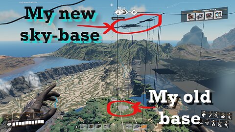 I built a sky base at the top of Satisfactory's world