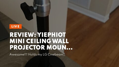 Review: YiePhiot Mini Ceiling Wall Projector Mount Stand Compatible with QKK, DR.J, DBPOWER, An...