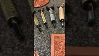 Leather Carving Tools - Look At My Swivel Knives! Leather working YouTube #shorts