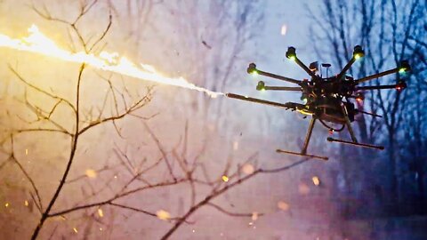 FLAME THROWING DRONE! 🔥