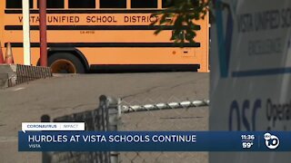 Vista schools continue to face hurdles over COVID-19