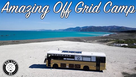 Incredible off grid free camping in Kaikoura | Bus Life NZ Family Vlog | Ep. 152