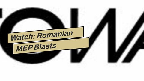 Watch: Romanian MEP Blasts Moderna and AstraZeneca in EU Parliament Over Covid Vaccine