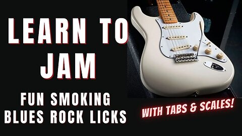 Blues Rock Guitar Licks & Techniques Made Simple with Scales & Tabs