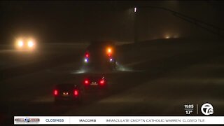 Michigan State Police warn people to only travel if necessary during winter storm