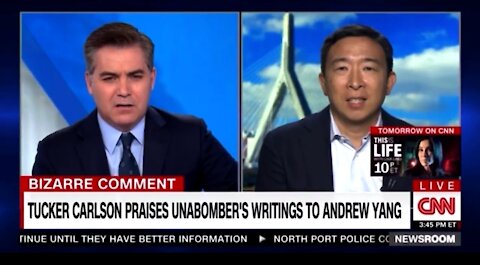 Jim Acosta's Absurd Question to Andrew Yang on Tucker Carlson