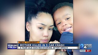 Mother Killed in 5 car crash