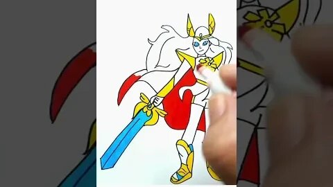 How to draw and paint She-Ra #shorts