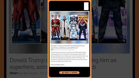 Sensational News | Donald Trump Reaches Galactic Heights with Superhero NFTs - Only $99! | #shorts