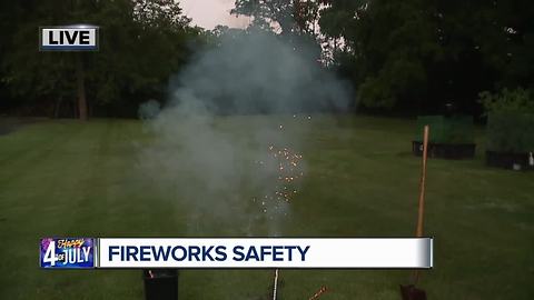 Taking the right steps for fireworks safety