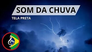 Som de chuva para AJUDAR A DORMIR (TELA PRETA) - 8 horas de duração [VÍDEO DA NATUREZA]